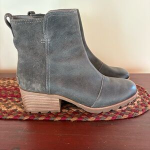 Sorel Cate Leather Waterproof Zip Booties